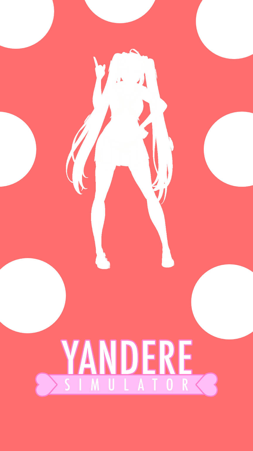 Caption: Unsettling Silhouette Of Osana Najimi In Yandere Simulator Wallpaper