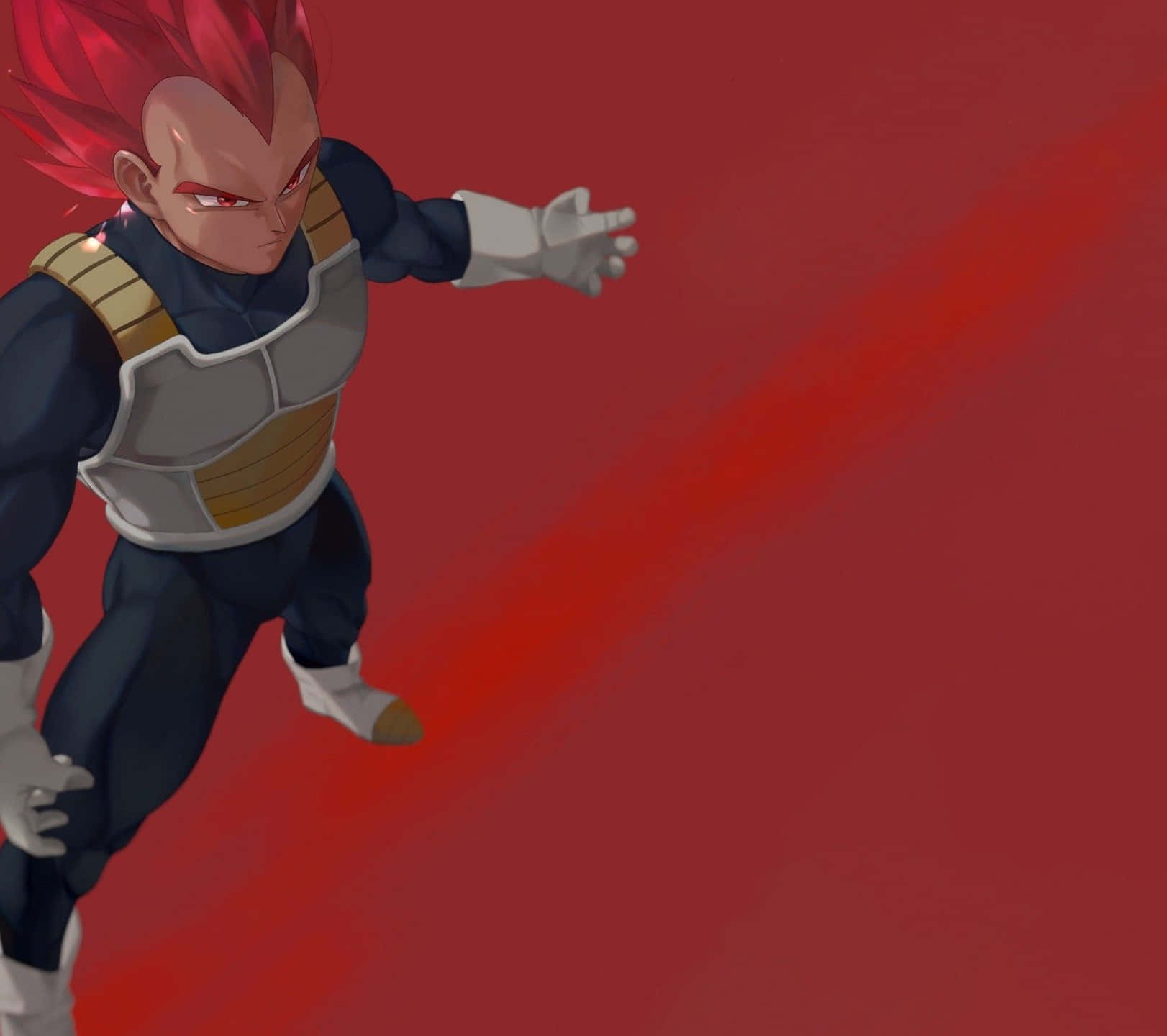 Caption: Vegeta Super Saiyan Unleashes His Power Wallpaper