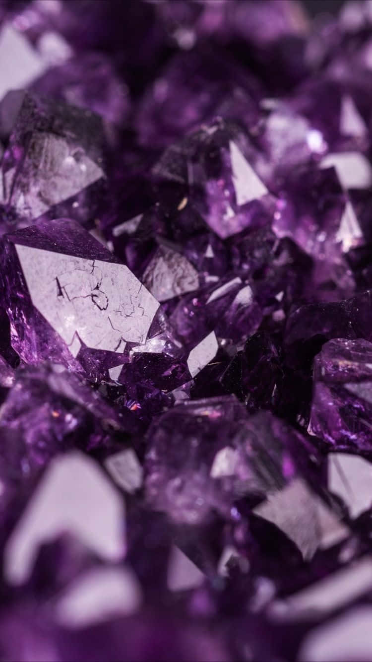 Caption: Vibrant Collection Of Healing Crystals Wallpaper