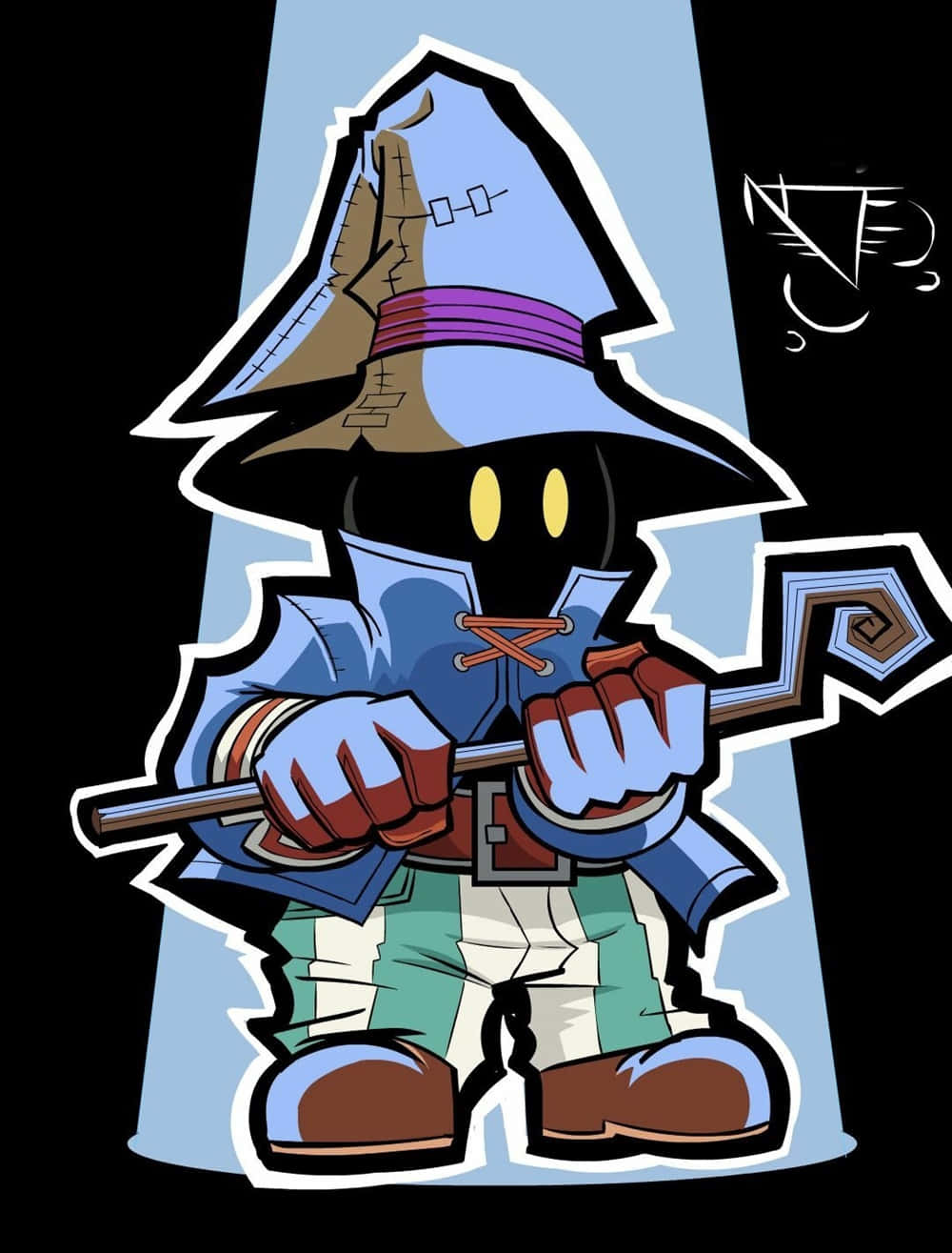 Caption: Vivi Ornitier - A Memorable Character Of Final Fantasy Ix Wallpaper