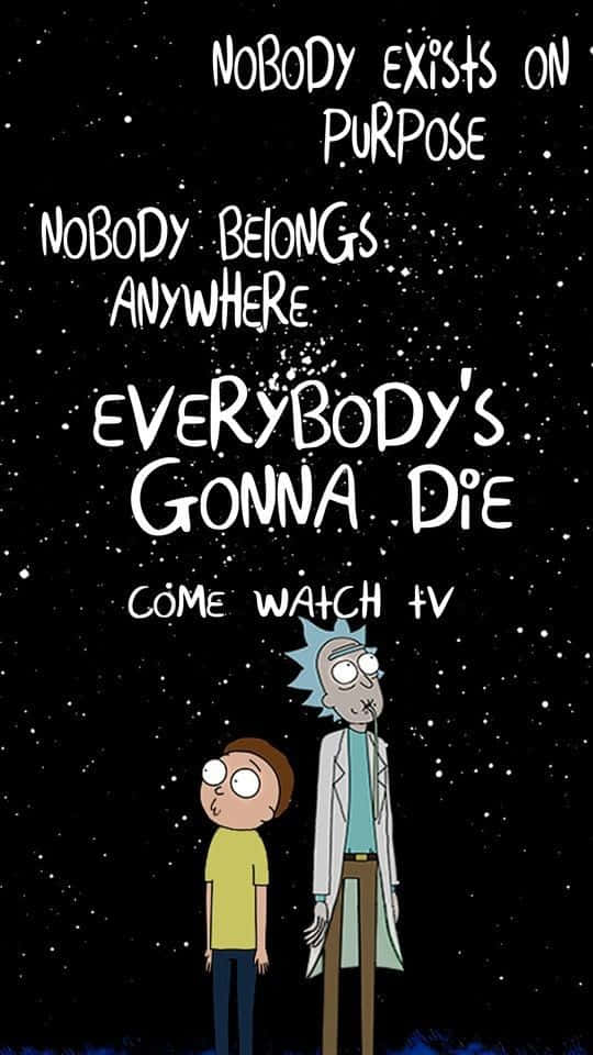 Caption: Wubba Lubba Dub Dub! Rick And Morty Adventure Wallpaper