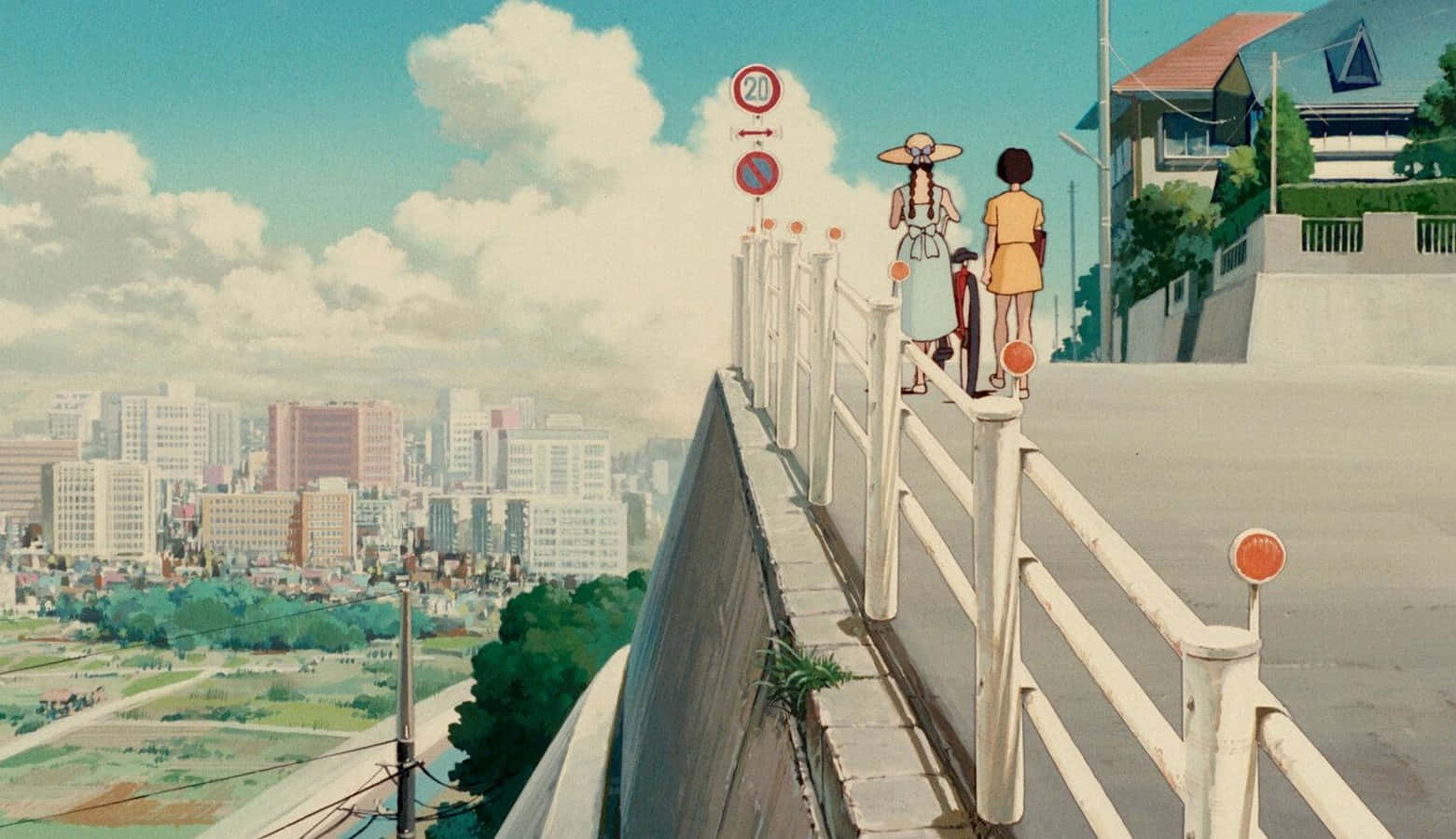 Captivating Anime Architecture In Whisper Of The Heart Wallpaper