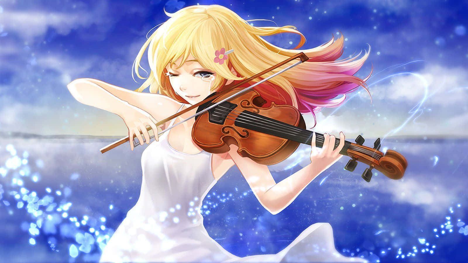 Captivating Anime Musician Art Wallpaper