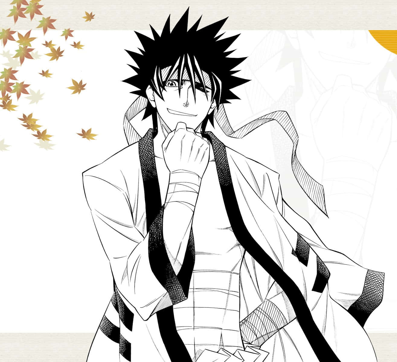 Captivating Anime Warrior Sanosuke Sagara Wallpaper