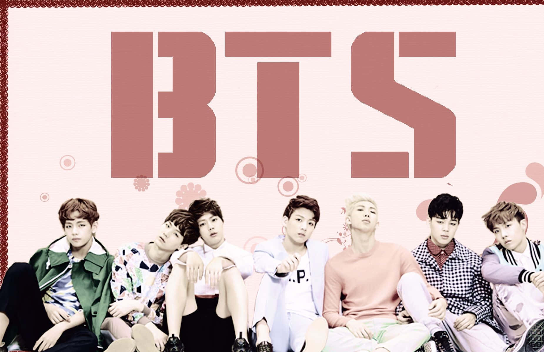 Captivating Bangtan Sonyeondan Group Photo Wallpaper