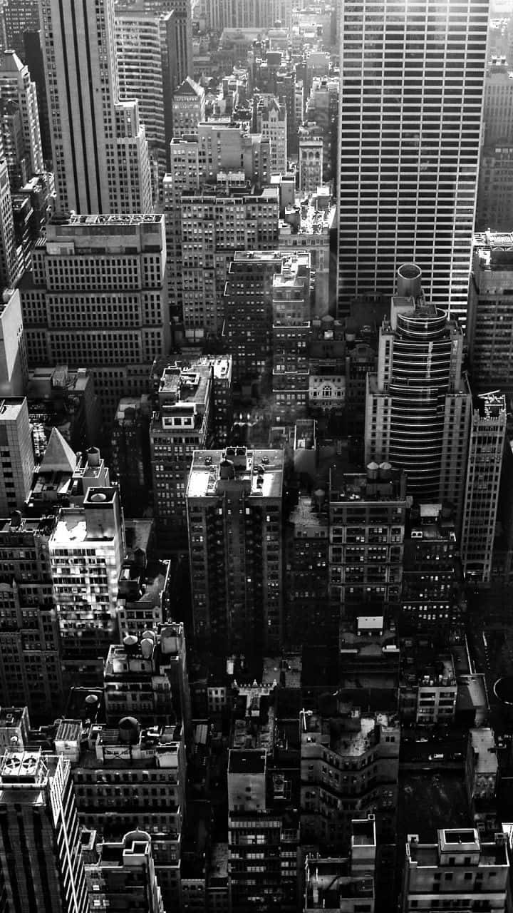 Captivating Black And White Cityscape Wallpaper