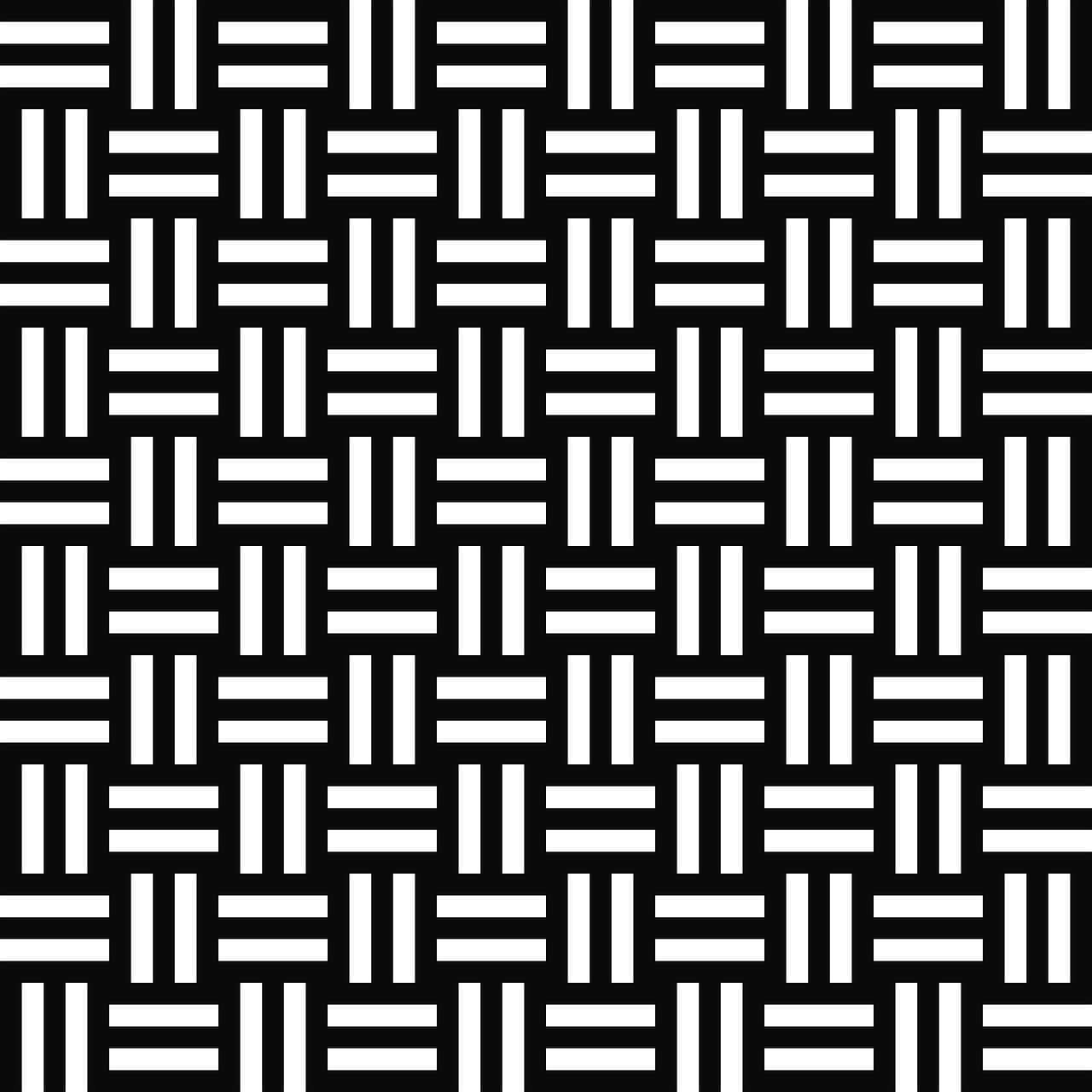 Captivating Black And White Geometric Pattern Wallpaper