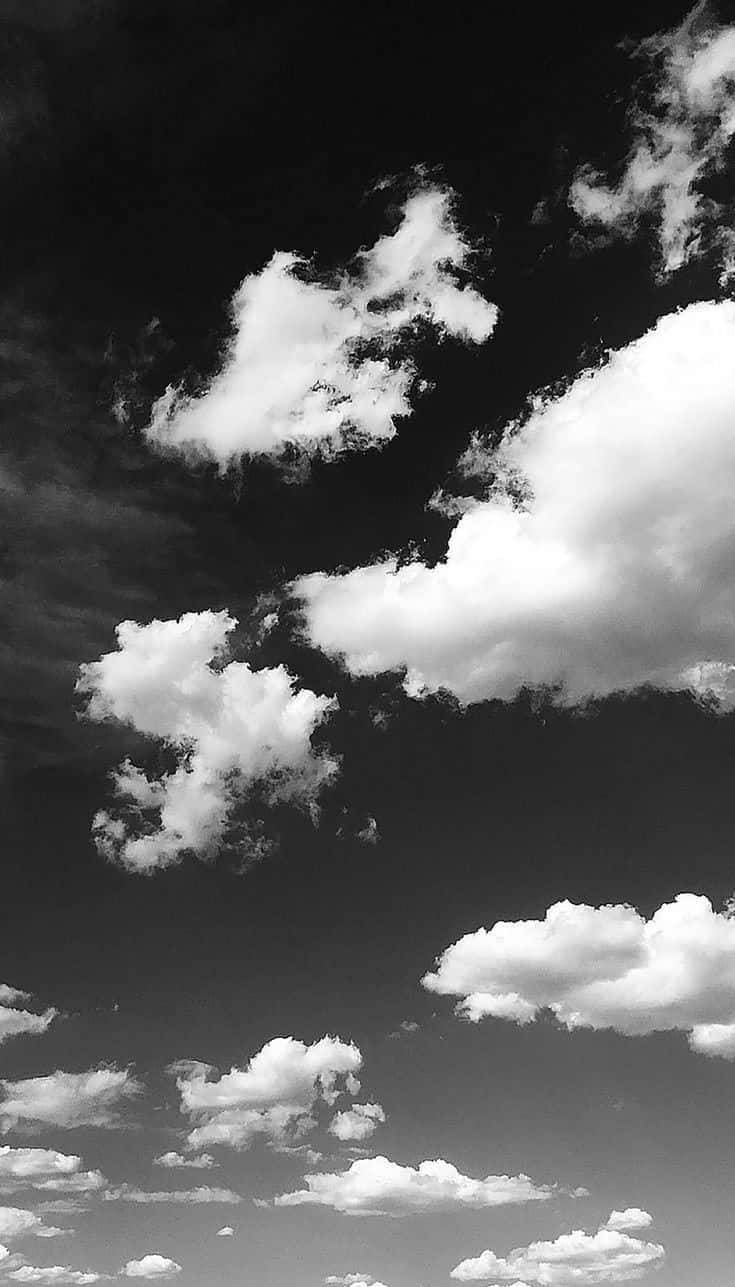 Captivating Black And White Sky Wallpaper