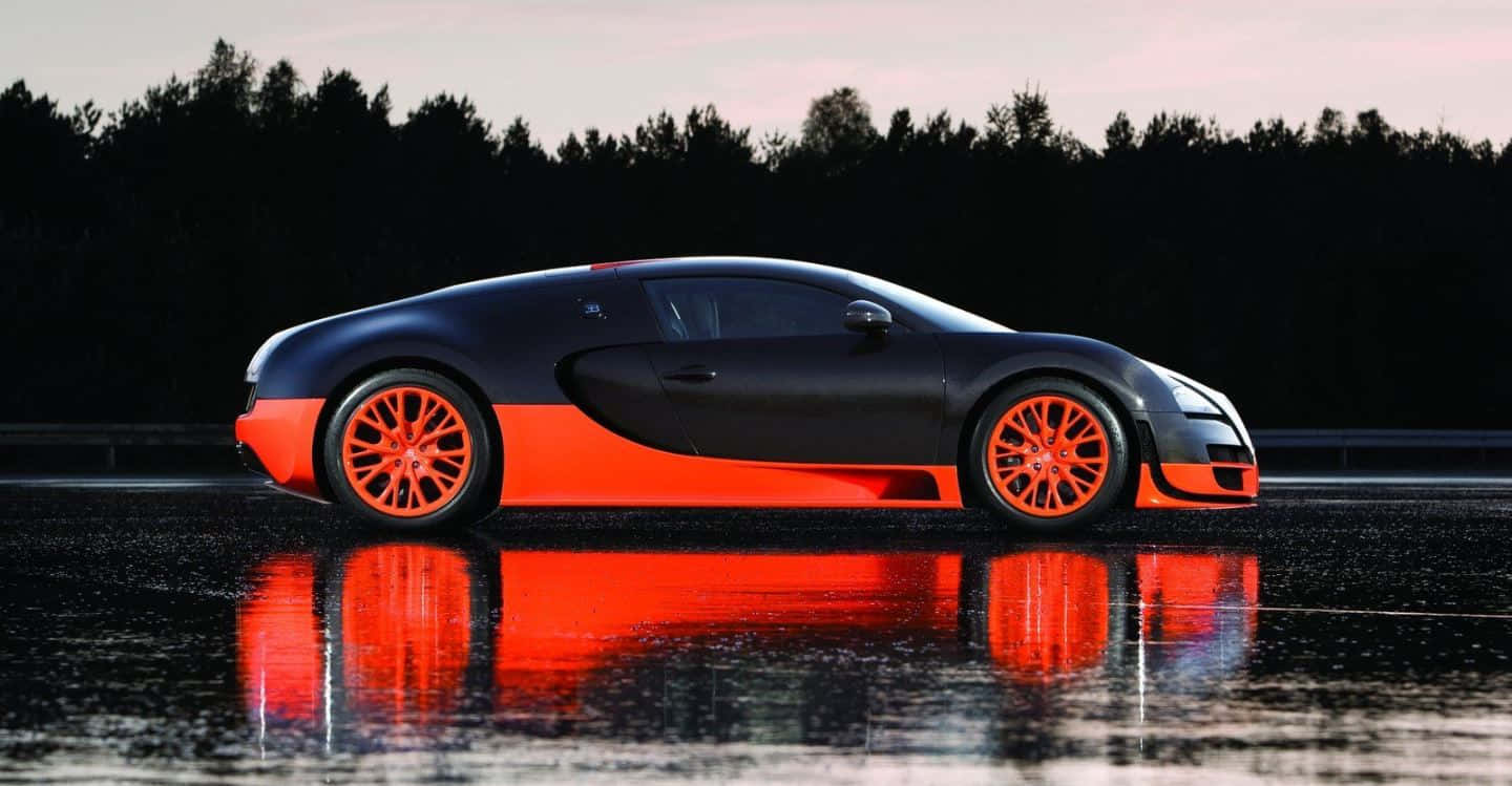 Captivating Bugatti Veyron Showcasing Speed And Luxury Wallpaper