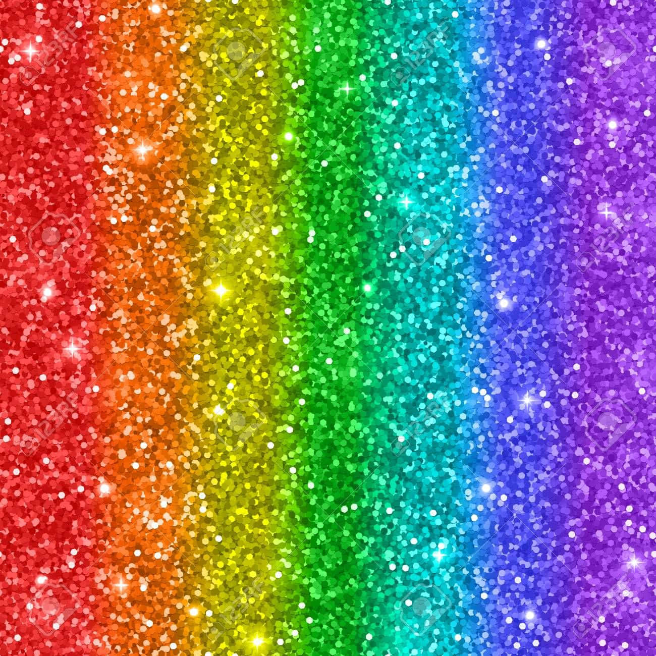 Captivating Color And Radiant Sparkles Of Rainbow Glitter Makes Up This Gorgeous Scene. Wallpaper