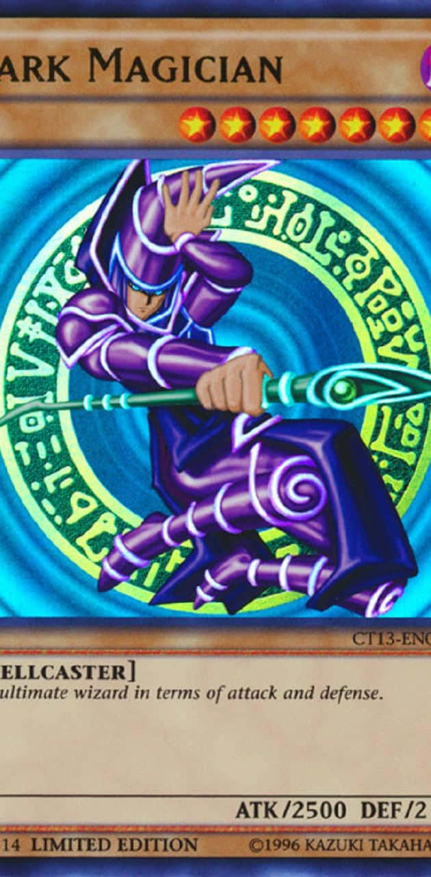 Captivating Dark Magician In Duel Wallpaper