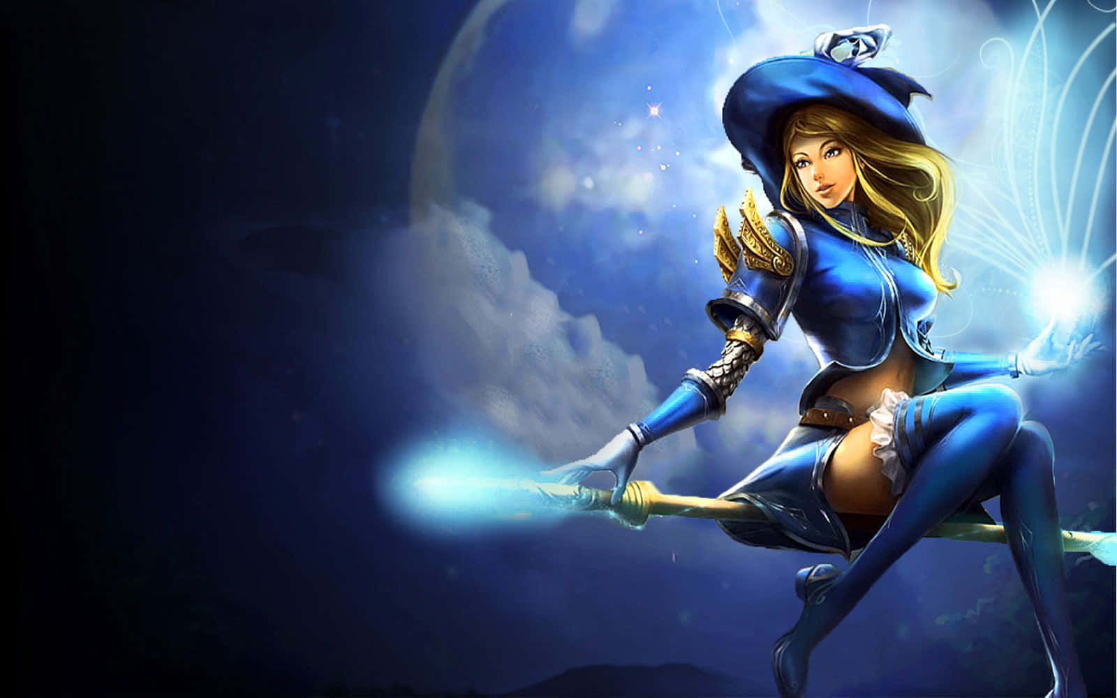 Captivating Dark Wizard Casting Spell Wallpaper