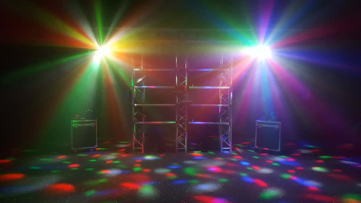 Captivating Dj Stage Lights In Action Wallpaper