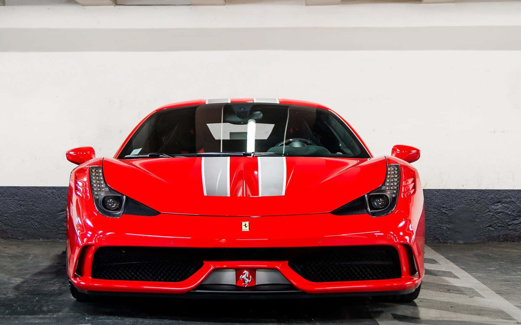 Captivating Ferrari 458 Speciale In Action Wallpaper