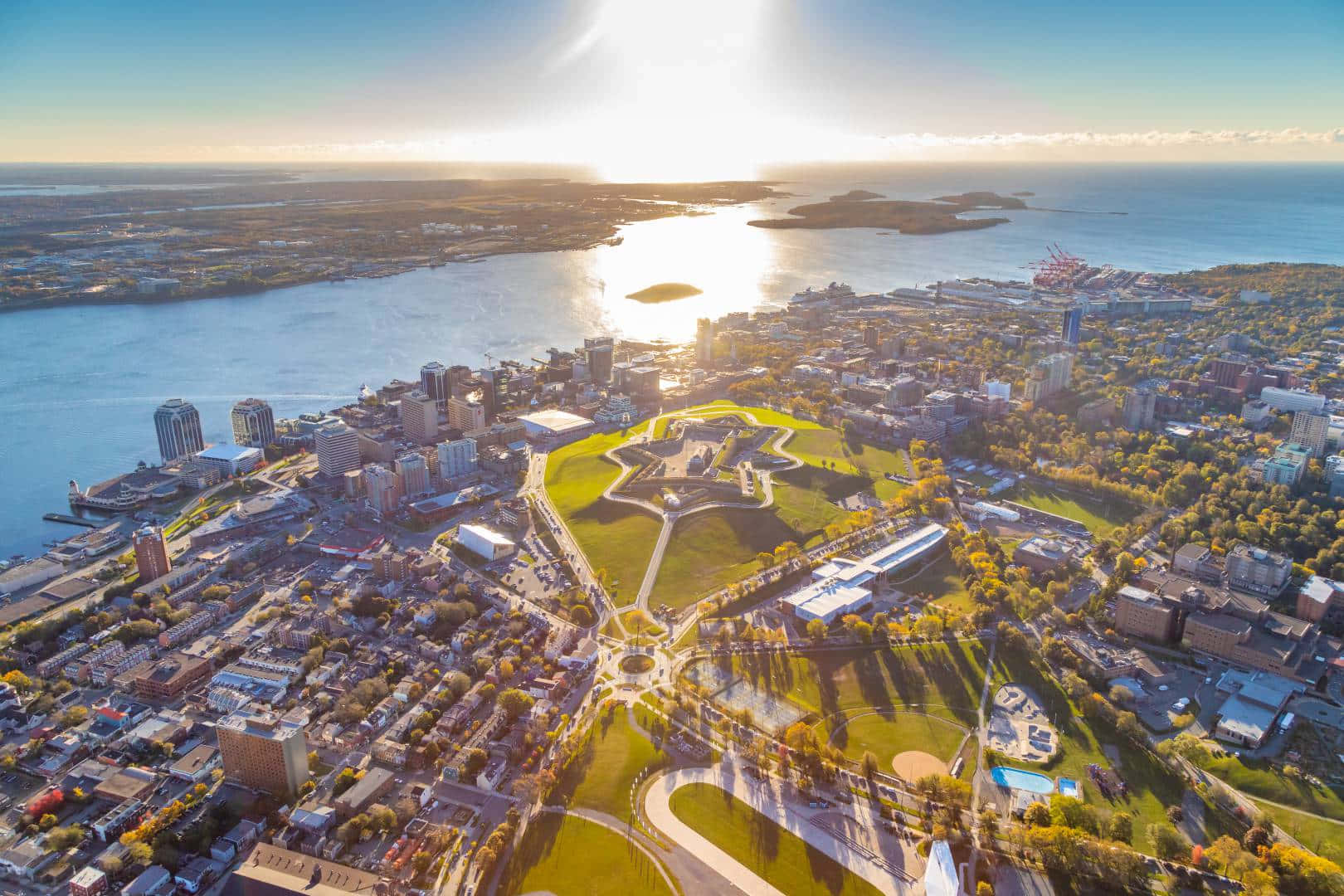 Captivating Halifax Skyline At Sunset Wallpaper