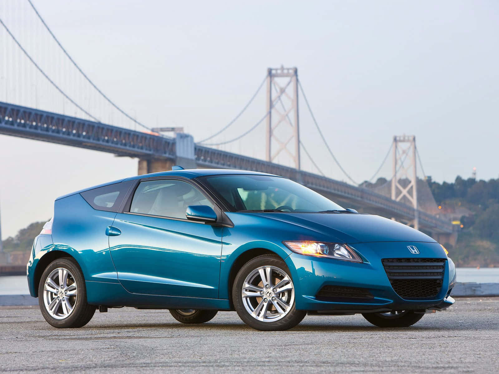 Captivating Honda Cr-z On The Open Road Wallpaper