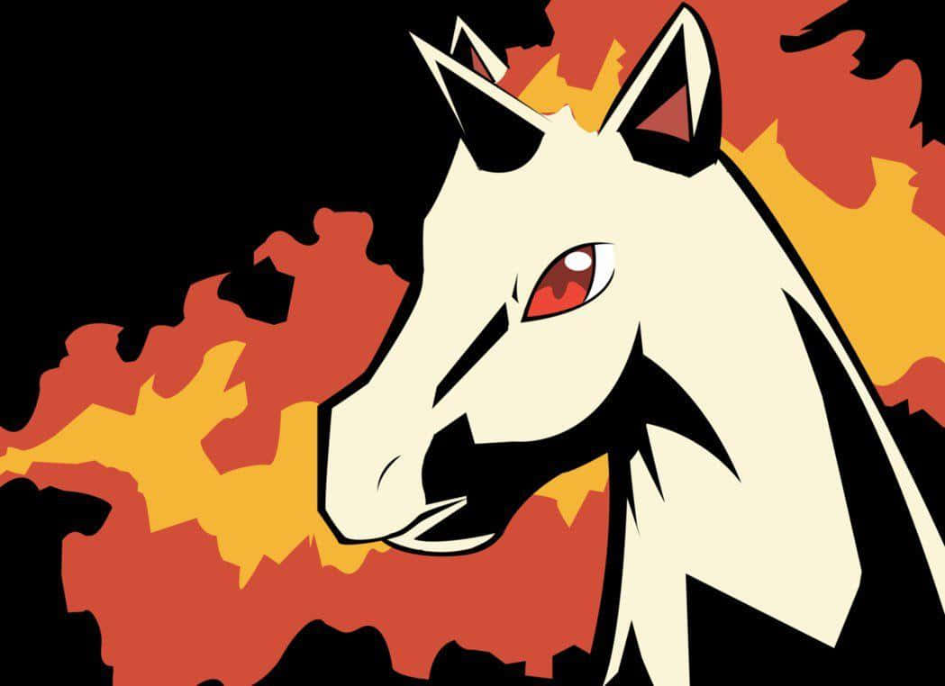 Captivating Image Of Shiny Rapidash In The Wild Wallpaper