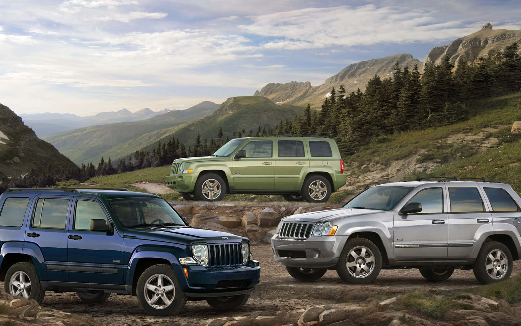 Captivating Jeep Liberty Off-road Adventure Wallpaper