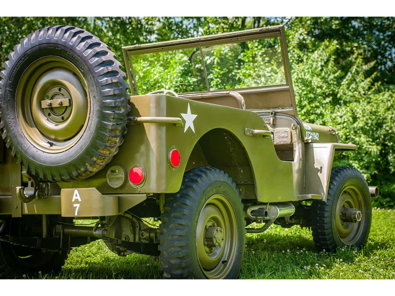 Captivating Jeep Willys In Its Prime Wallpaper