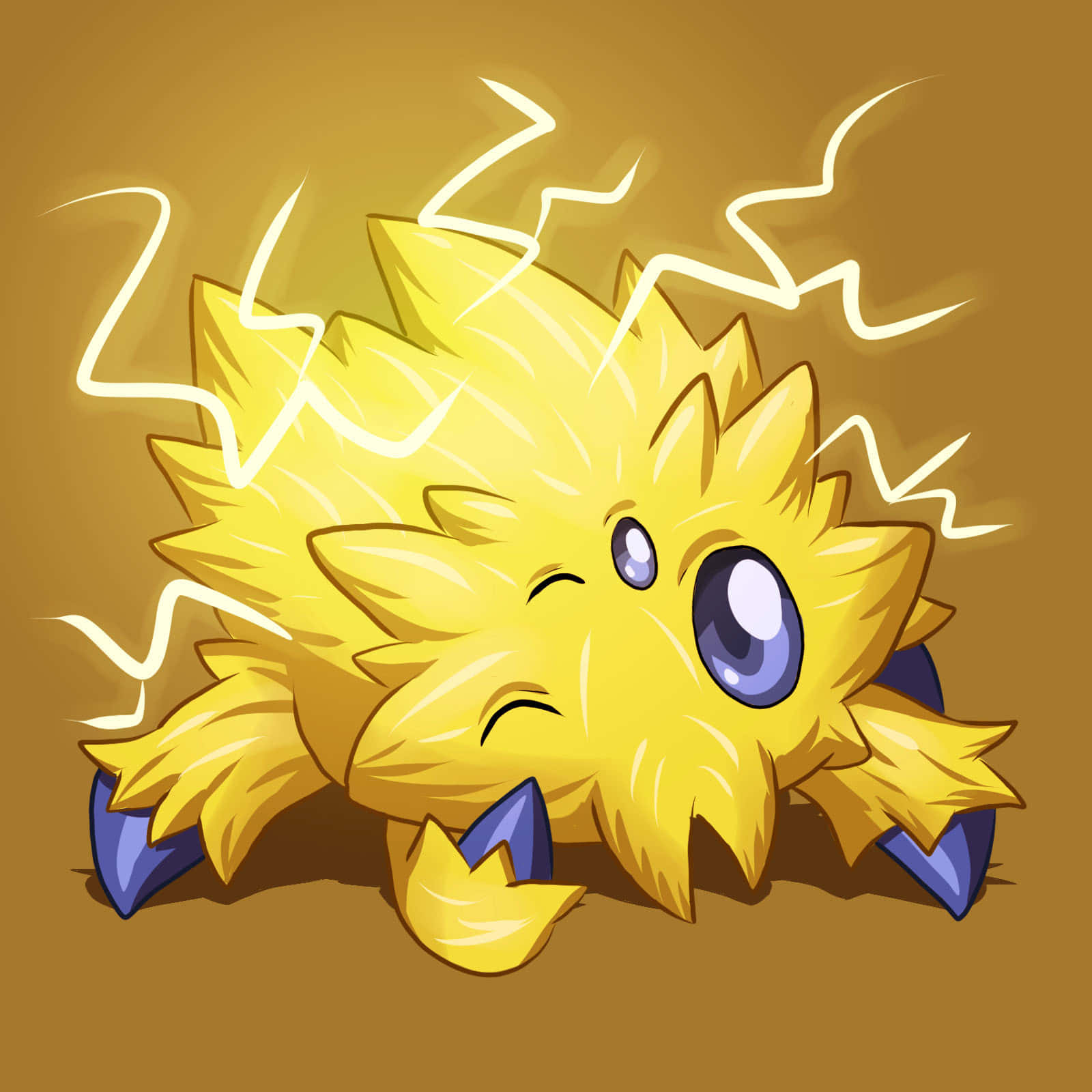 Captivating Joltik Displaying Electric Powers Wallpaper