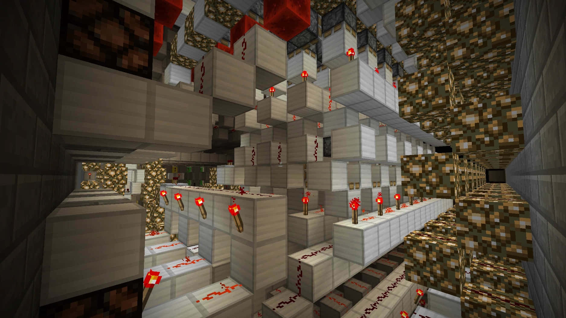 Captivating Minecraft Redstone Creation Wallpaper