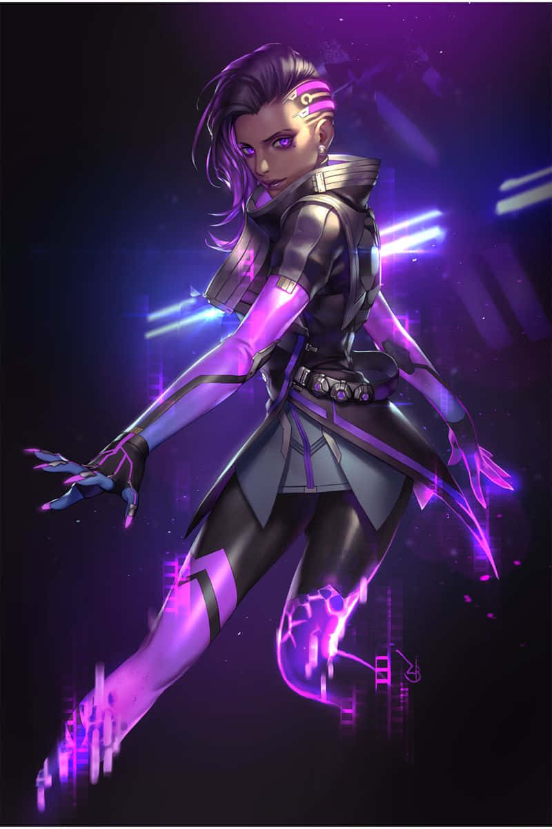 Captivating Overwatch Sombra In Action Wallpaper