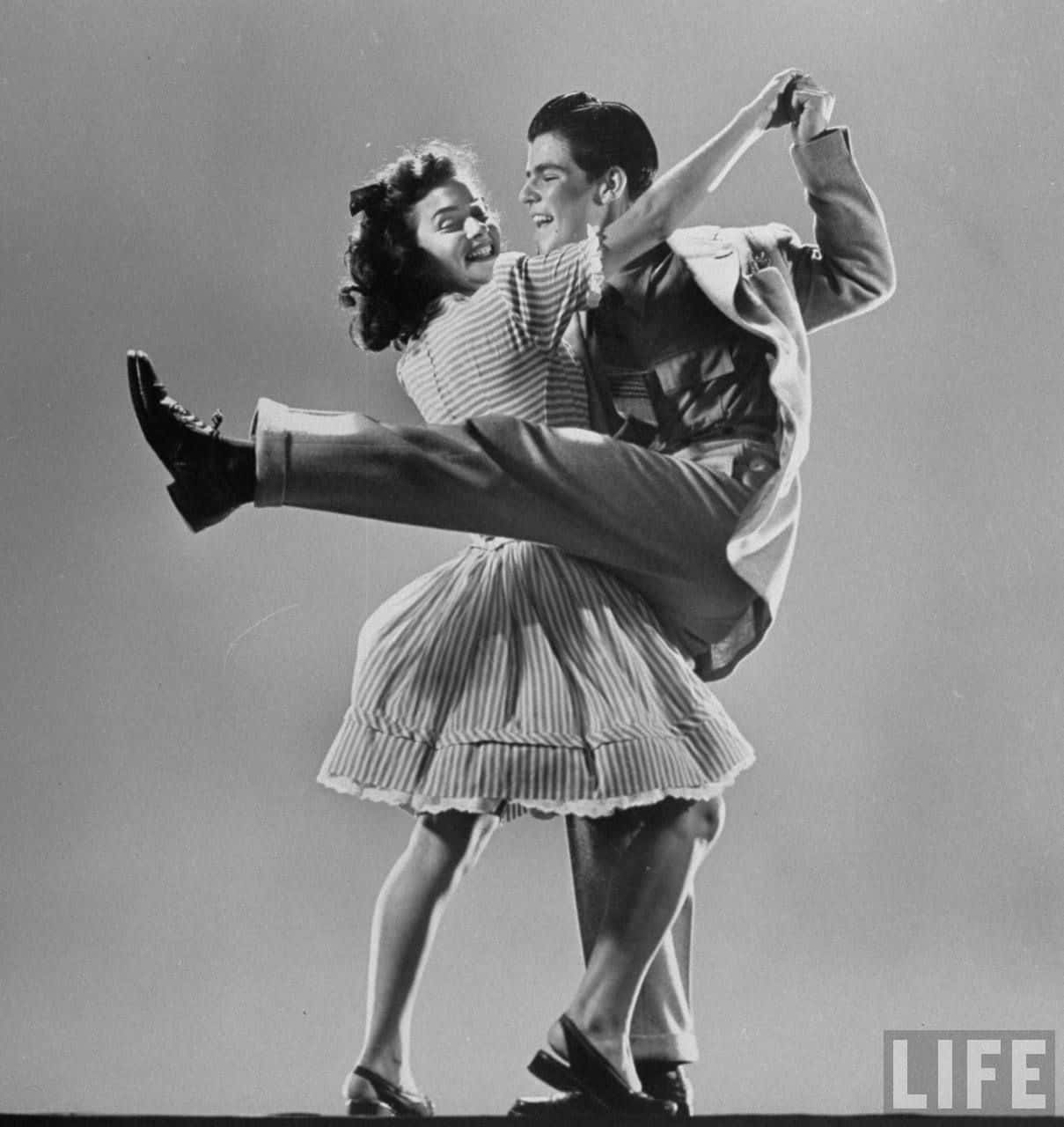 Captivating Swing Dance Moment Wallpaper