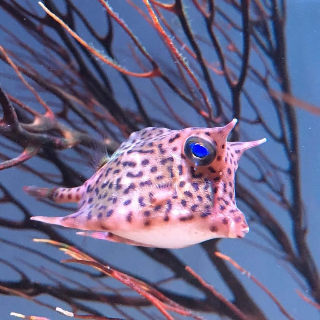 Captivating Underwater Majesty: The Cowfish Wallpaper