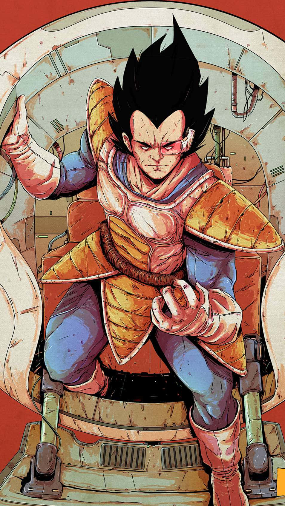 Captivating Vegeta Artwork Wallpaper