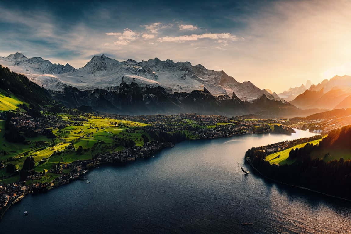 Captivating View Of Fraumünster Church, Zurich Wallpaper