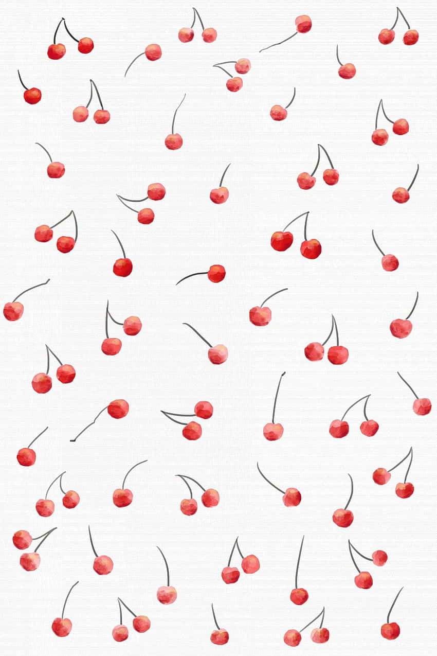 Captivating Watercolor Cherry Art Wallpaper