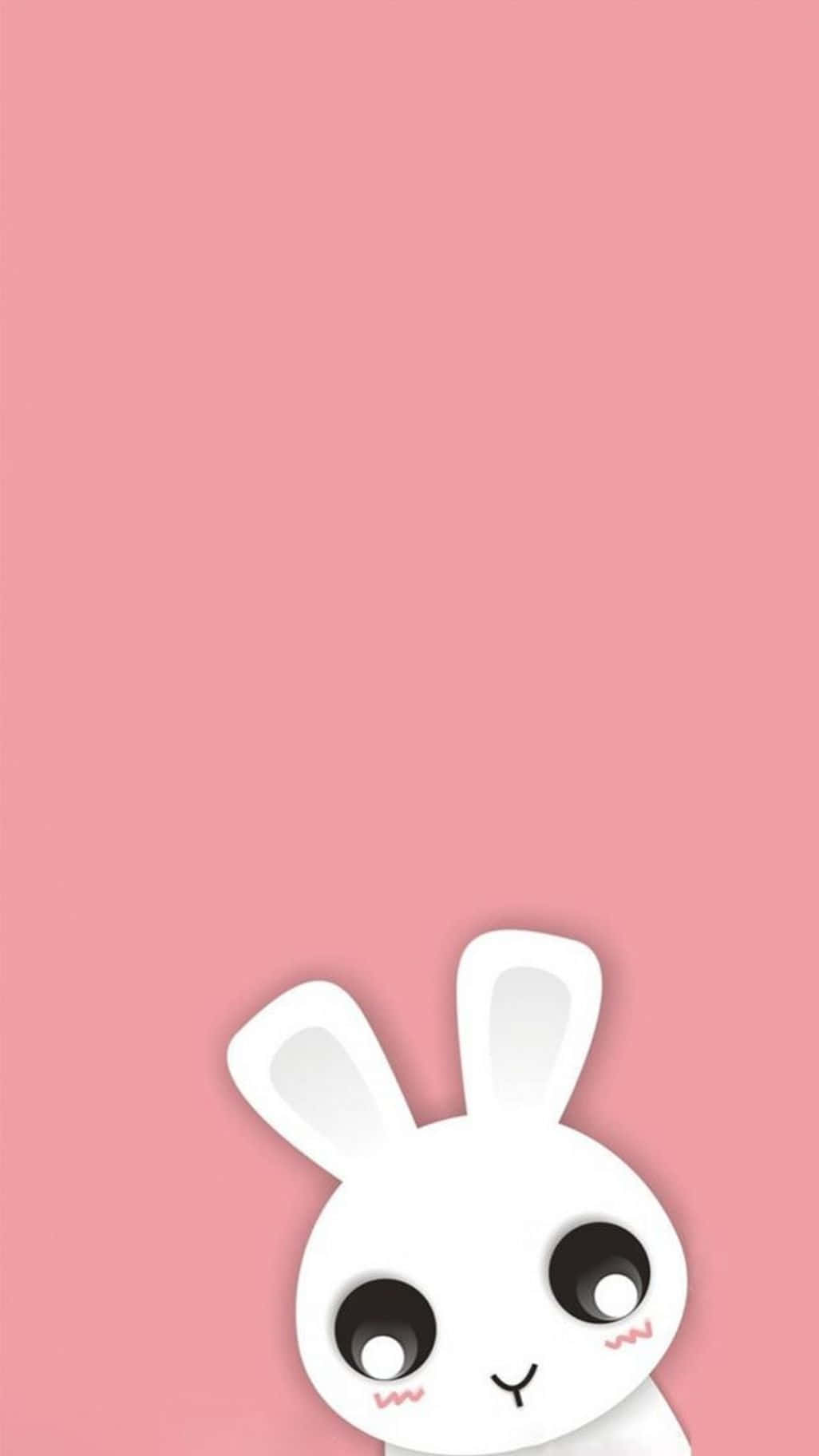 Capture The Moment With This Cute Bunny And Your Iphone! Wallpaper