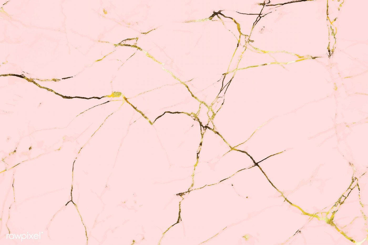 Captured Palette Of Elegance: Pink Gold Marble Wallpaper