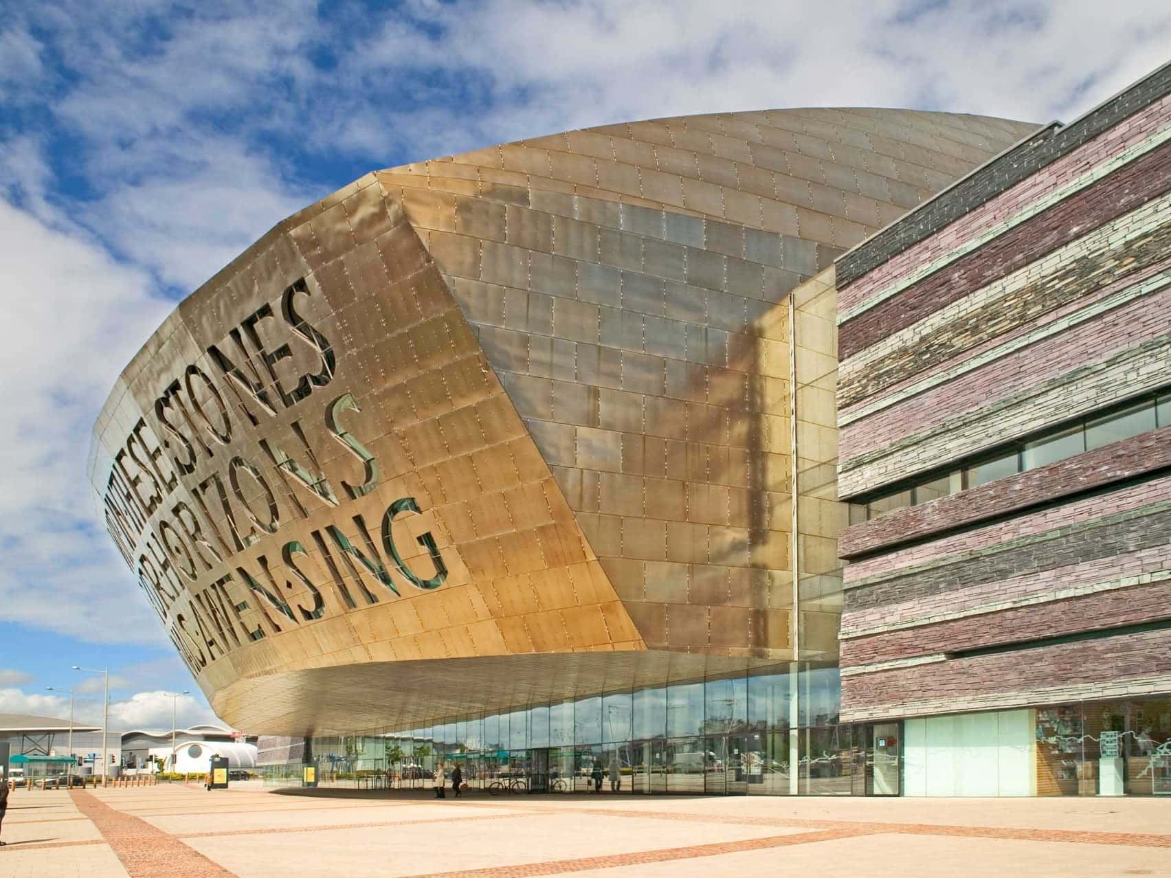 Cardiff Millennium Center Architecture Wallpaper