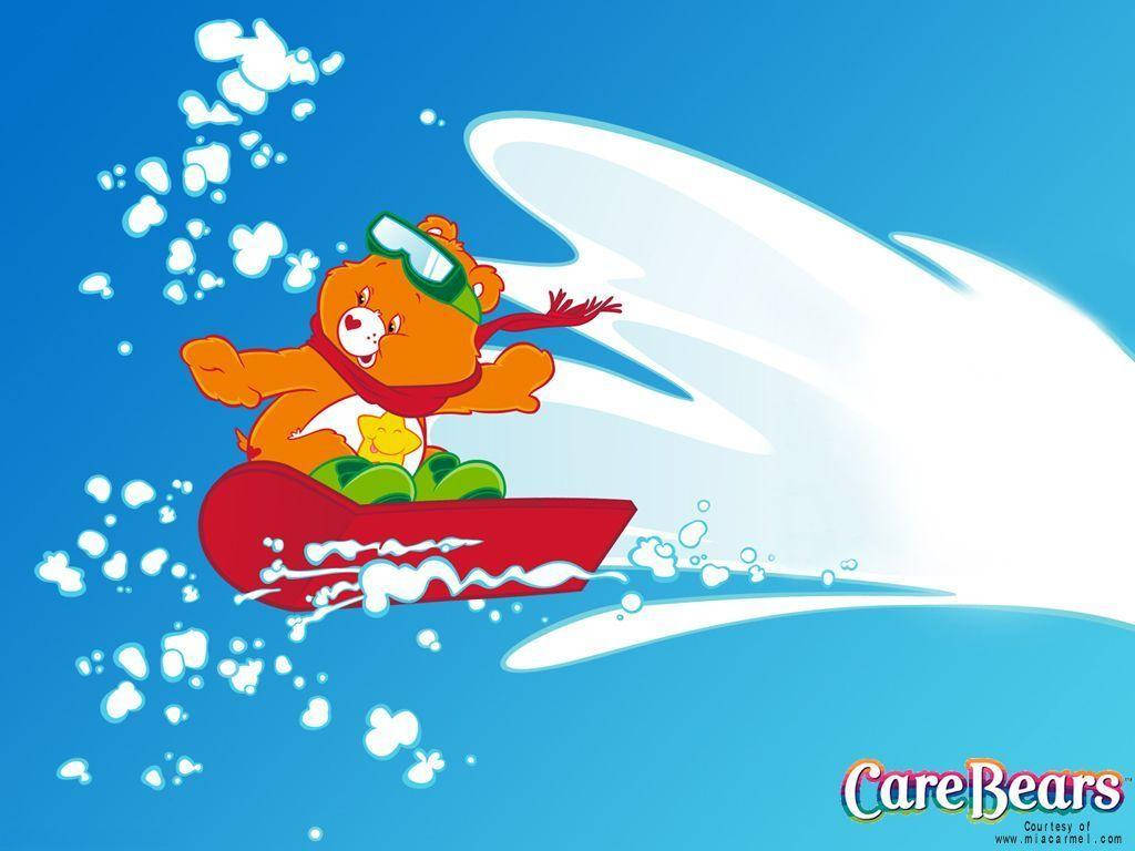 Care Bears Snowboarding Wallpaper