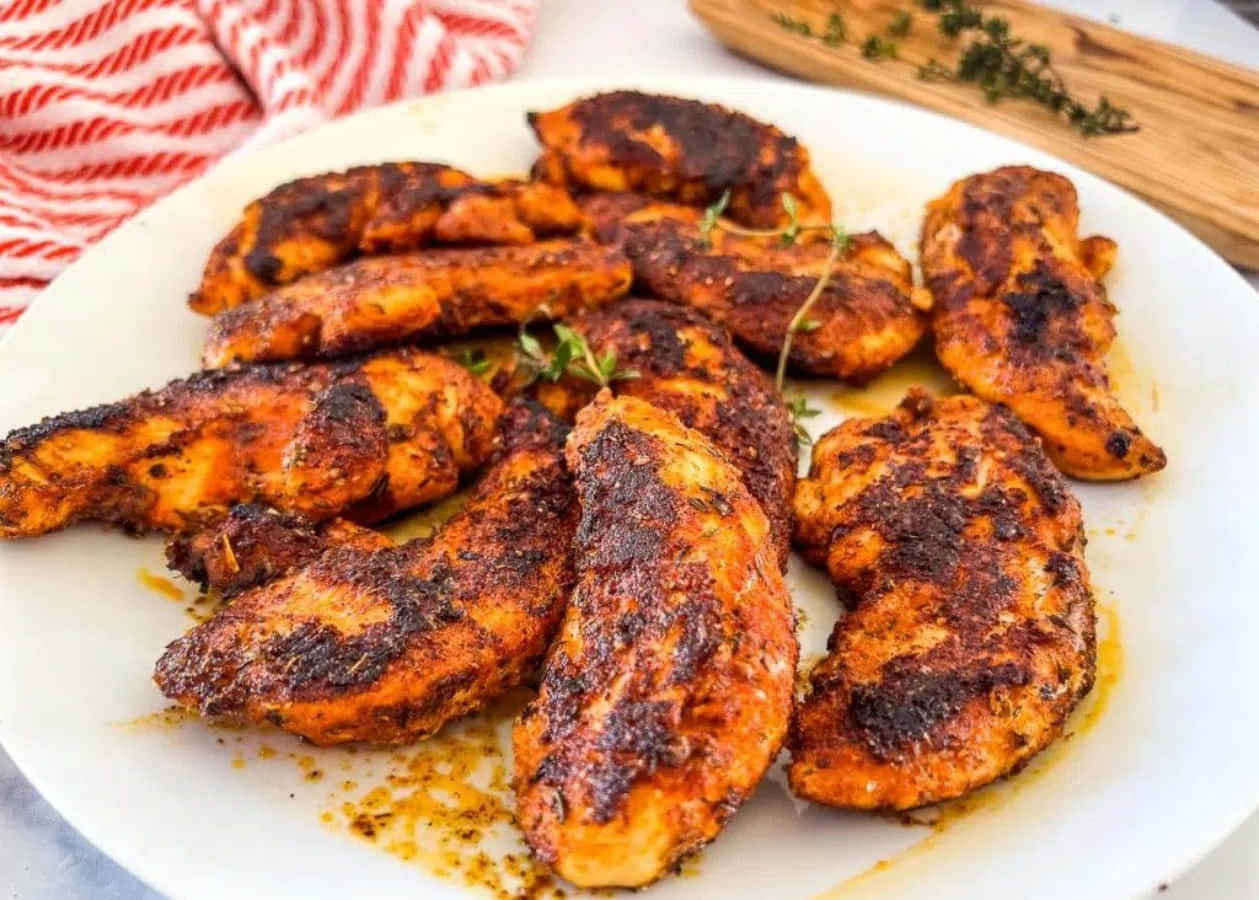 Caribbean Spiced Blackened Chicken Breast Wallpaper