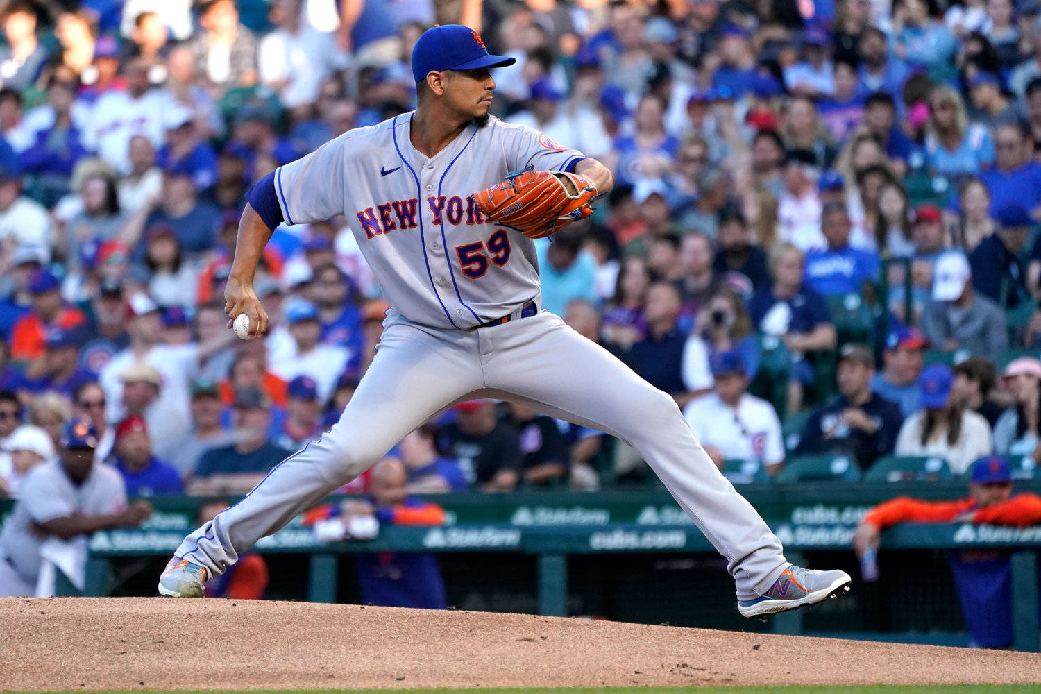 Carlos Carrasco Pitching With Crowd Wallpaper