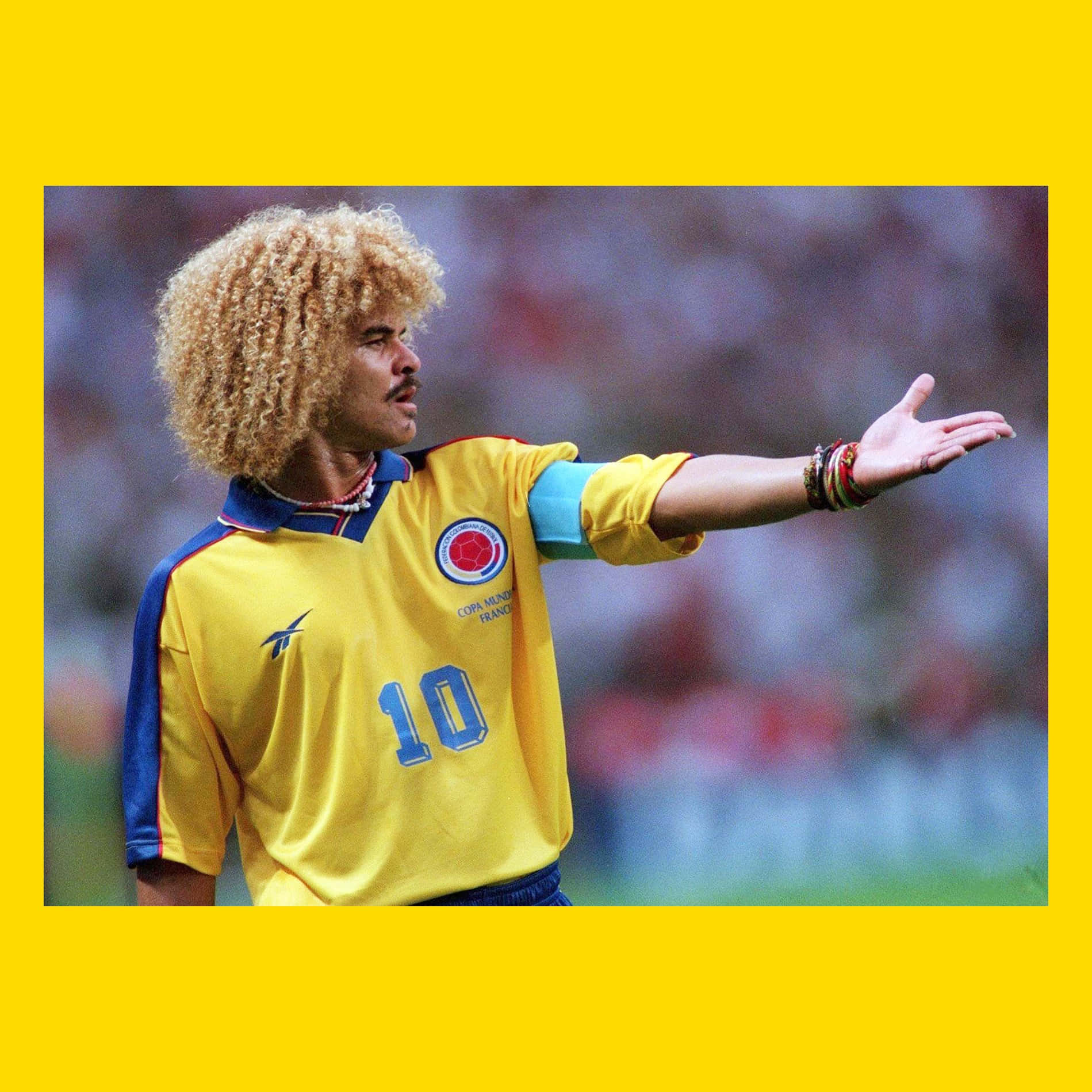 Carlos Valderrama Palm Out Wallpaper