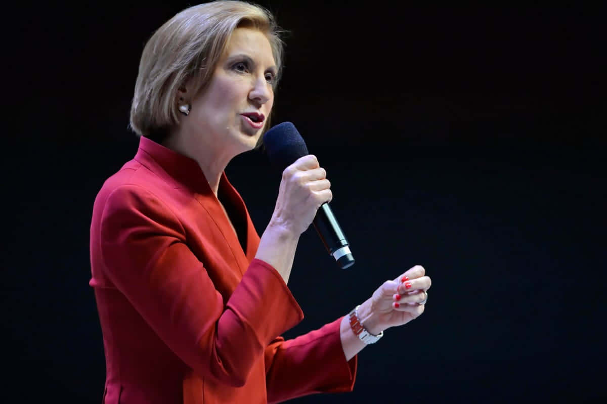 Carly Fiorina Hand Gesture Wallpaper