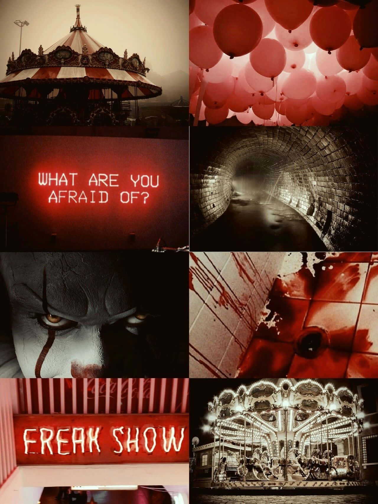 Carnival_of_ Fears_ Collage Wallpaper