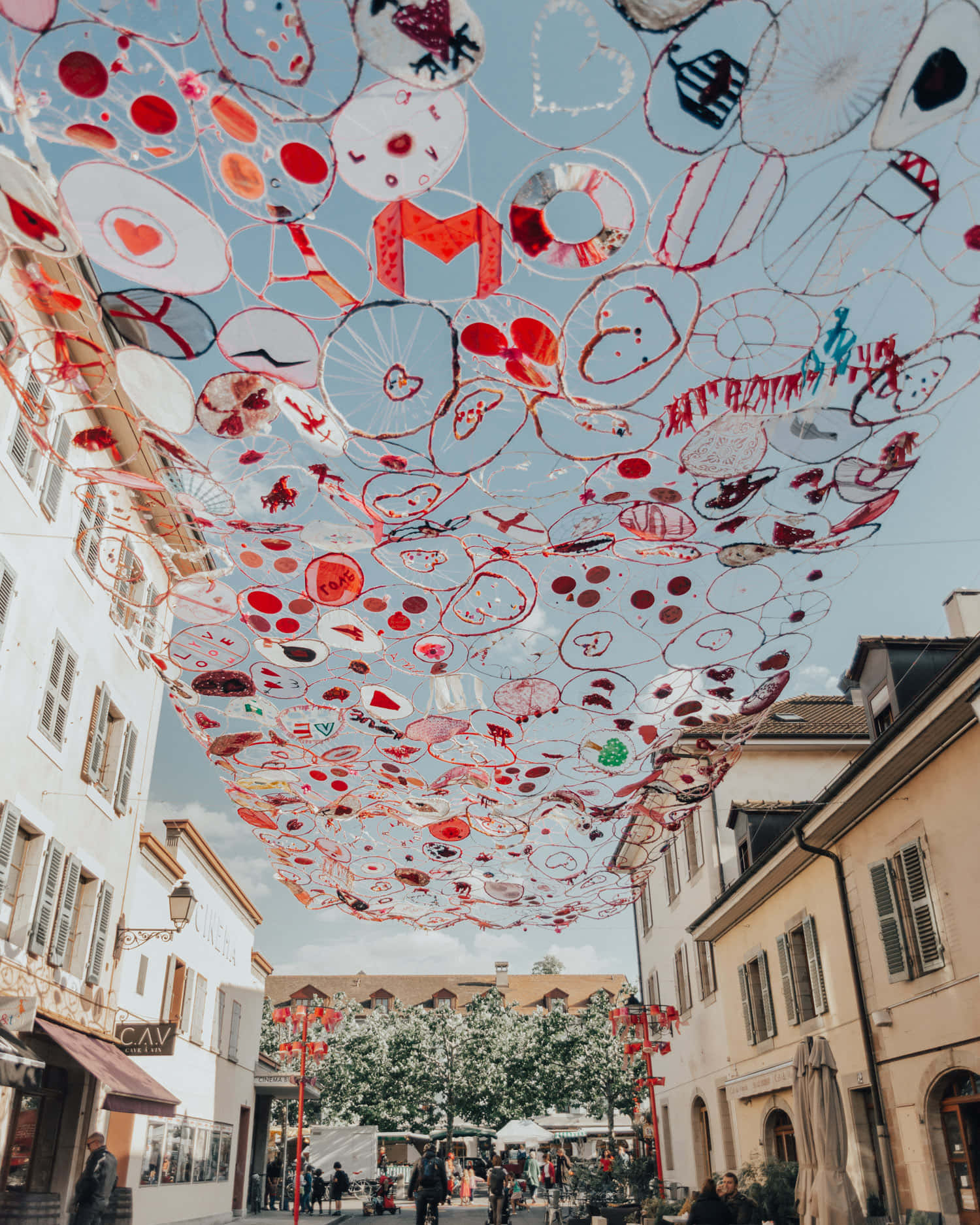 Carouge Artistic Street Canopy Wallpaper