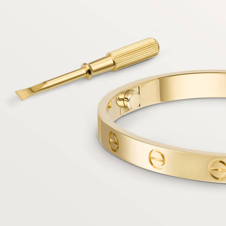 Cartier Beige Incomplete Gold Bracelet Wallpaper