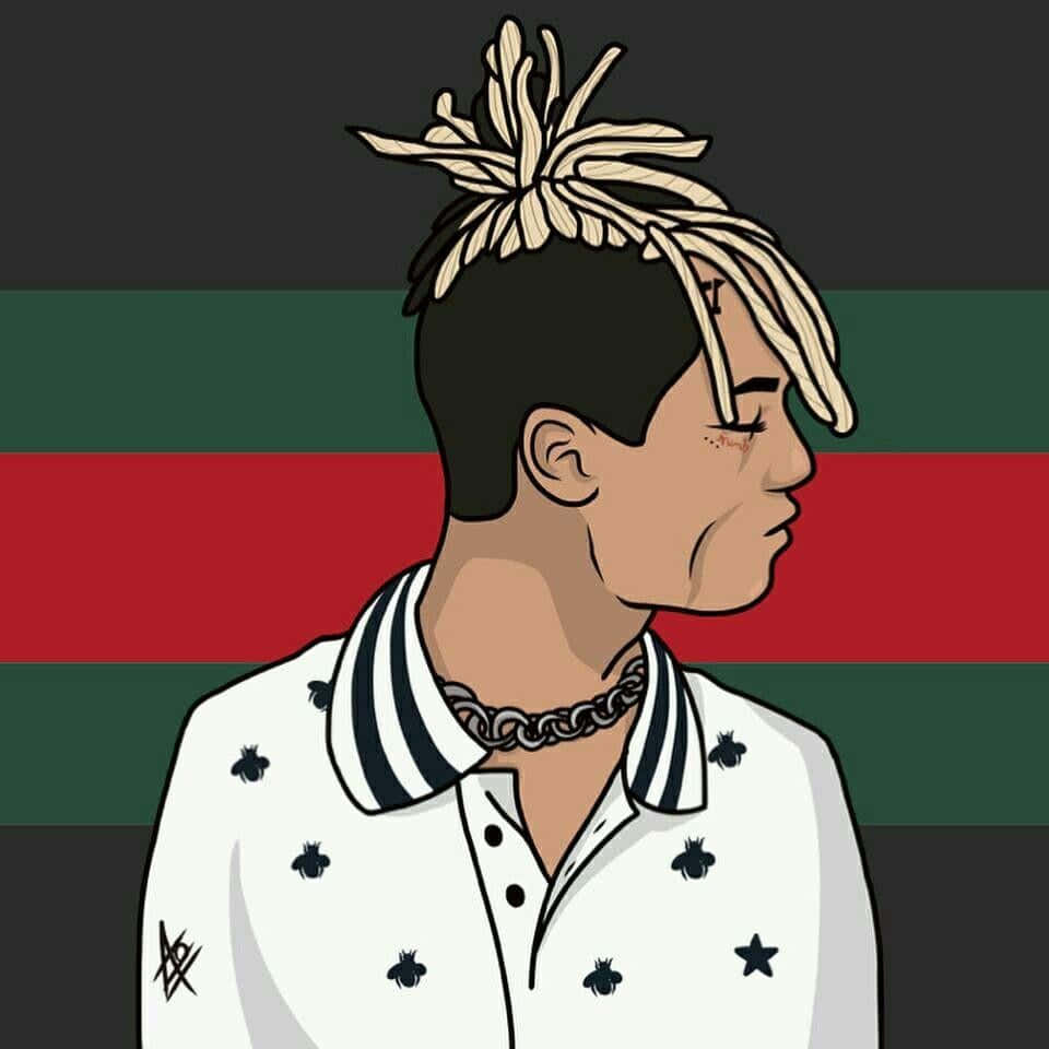 Cartoon American Rapper Xxxtentacion Wallpaper