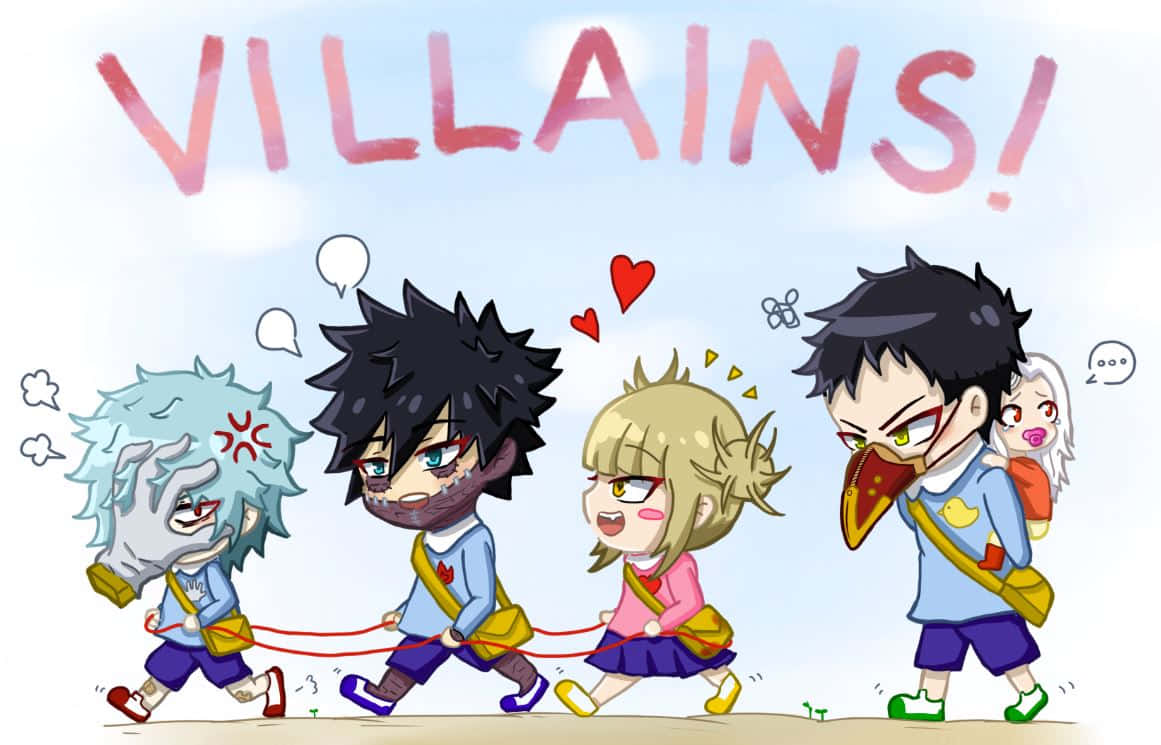 Cartoon Villains Gathering Wallpaper