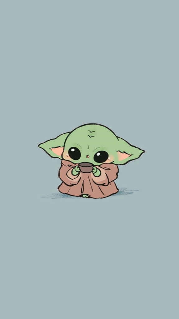 Cartoon Yoda, The Wisest Of Them All Wallpaper