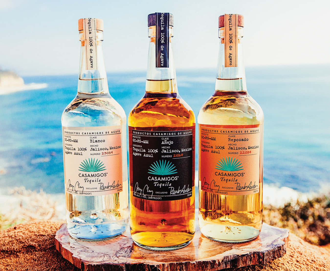 Casamigos Tequila Blanco - Perfect Companion For Beach Escapades Wallpaper