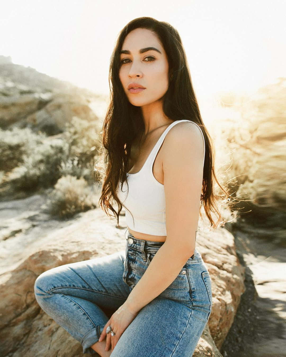 Cassie Steele Sunlit Outdoor Portrait Wallpaper