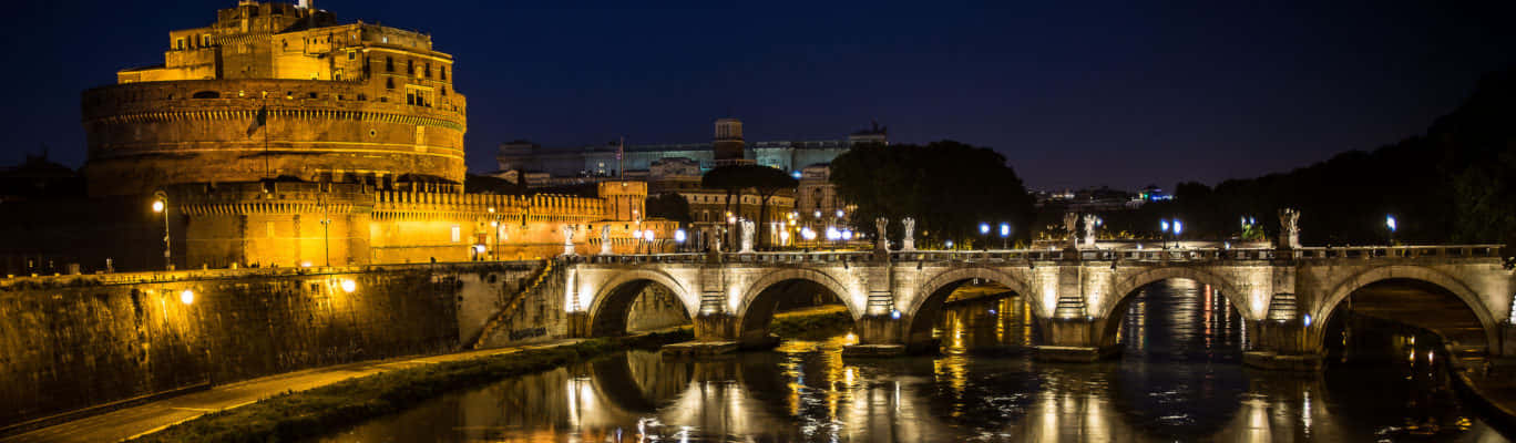 Castel Santangelo Ultra Wide Wallpaper