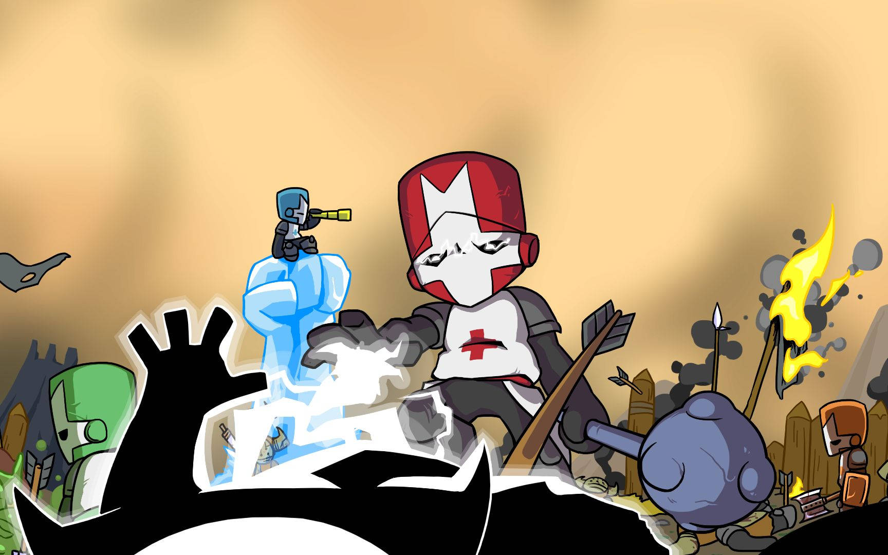 Castle Crashers Four Knights War Wallpaper