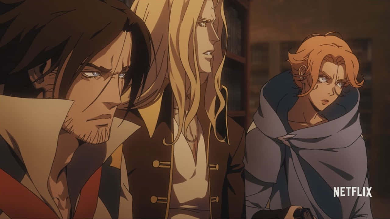 Castlevania Netflix Main Characters Wallpaper